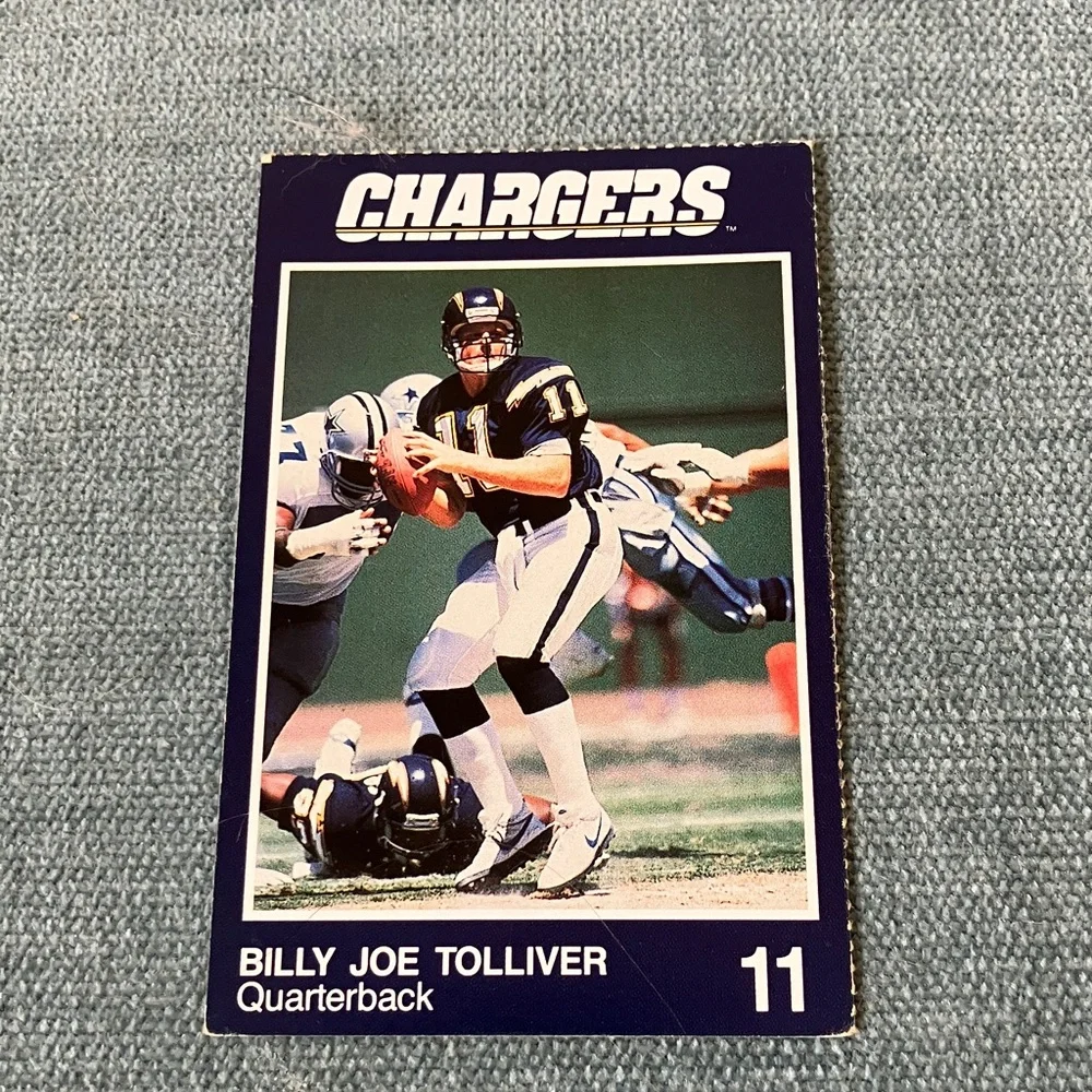 Chargers NFL Football Trading Card Football Card